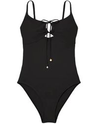 Tory Burch - Zwarte Eendelig Badpak Met Spf 50 - Lyst