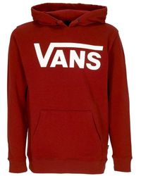 Vans - Hoodies & Sweatvesten ,Rood ,Katoen Syrah Classic Hoodie Ii - Lyst