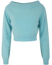 Semicouture - Round-Neck Knitwear - Lyst