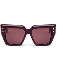 Balmain - Accessoires ,Rood ,B-Fame Zonnebril - Lyst