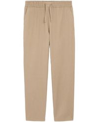 Ami Paris - Katoenen Broek Met Elastische Taille - Lyst