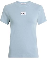 Calvin Klein - T-shirt aus baumwollmischung - Lyst