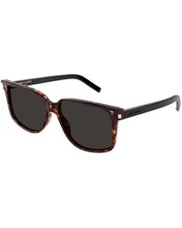 Saint Laurent - Stilvolle Schwarze Leder-Umhängetasche - Lyst
