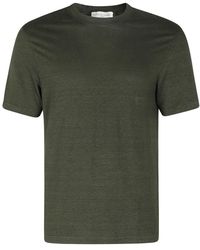 FILIPPO DE LAURENTIIS - Leinen Stretch T-Shirt - Lyst