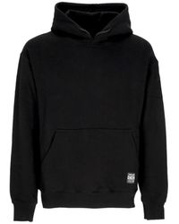 Propaganda - Hoodies & Sweatvesten ,Zwart ,Katoen Zwart Logo Label Hoodie - Lyst