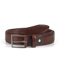 Howard London - Accessoires ,Bruin ,Leer Leren Riem Charles - Lyst