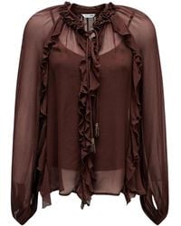 Salsa Jeans - Overhemden ,Bruin ,Blouse - Lyst