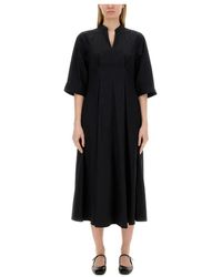 Aspesi - Kleedjes ,Zwart ,Katoen Mod. 2905 Dress - Lyst