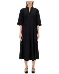 Aspesi - Kleedjes ,Zwart ,Katoen Mod. 2905 Dress - Lyst