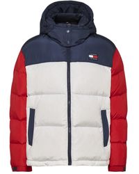 Tommy Hilfiger - Jassen ,Veelkleurig ,Polyester Gerecyclede Parka Mode Logo Wit - Lyst