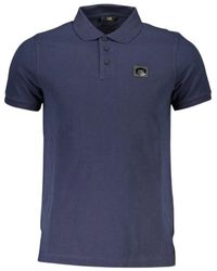 Roberto Cavalli - Tops ,Blauw ,Katoen Blauw Katoenen Polo Met Stijlvolle Details - Lyst