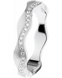 ERNSTES DESIGN - Eleganter Silberring Mit Zirkoniasteinen - Lyst