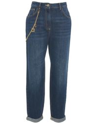 Elisabetta Franchi - Cropped Jeans - Lyst