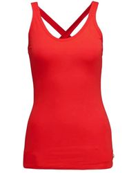 10Days - Rotes cross back tank top - Lyst
