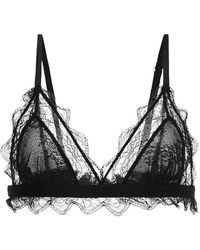 John Richmond - Ondergoed ,Zwart ,Geborduurde Kanten Bralette - Lyst