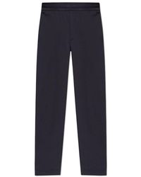 Moncler - Broeken ,Blauw ,Katoen Trainingsbroek - Lyst