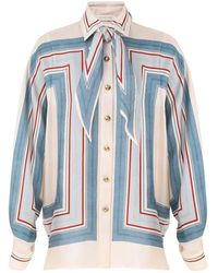 Zimmermann - Relaxed Scarf Shirt - Lyst