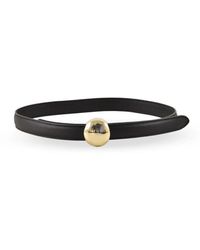 Erika Cavallini Semi Couture - Leren Riem Met Gesp - Lyst