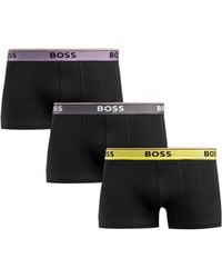 HUGO - Boxershorts 3-Pack Zwart Katoen - Lyst