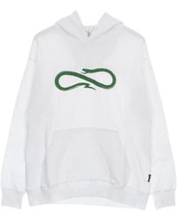 Propaganda - Hoodies & Sweatvesten ,Wit ,Katoen Groene Logo Hoodie Lichtgewicht Sweatshirt - Lyst