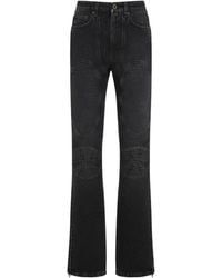 Jean Paul Gaultier - Denim Jeans With Lacing And Knee Bonding Detail - Lyst