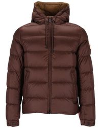 AFTER LABEL - Jassen ,Bruin ,Nylon Verbier Cropped Puffer Jacket - Lyst