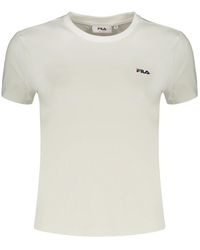 Fila - Tops ,Wit ,Trivero T-Shirt Met Korte Mouwen - Lyst