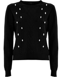 Kocca - Strickpullover mit strasssteinen - Lyst