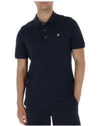 Lyle & Scott - Tops ,Blauw ,Katoen Polo Shirt - Lyst