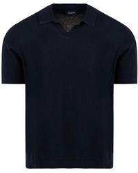 Drumohr - Tops ,Blauw ,Katoen Blauw Polo Shirt Stijlvol Casual Look - Lyst