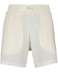 Moncler - Baumwoll-casual-shorts in unifarbe - Lyst
