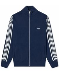 Autry - Hoodies & Sweatvesten ,Blauw ,Nylon Cardigan Met Rits - Lyst
