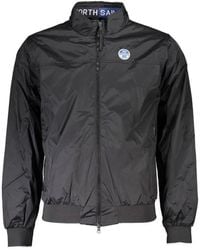 North Sails - Schwarze Nylon Parka Jacke - Lyst