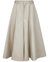 Bottega Veneta - Wijde Broek Met Hoge Taille - Lyst