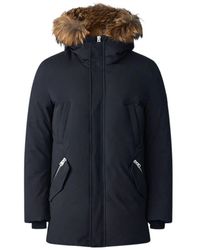 Mackage - Recycelte daunenparka mit pelzkapuze - Lyst