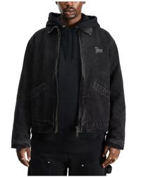 PATTA - Gewassen Canvas Jas Zwart - Lyst