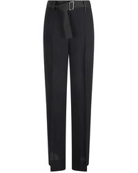True Royal - Broeken ,Zwart ,Zwarte Viscose Broek - Lyst
