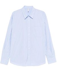sunflower - Overhemden ,Blauw ,Katoen Nieuw Basis Gestreept Shirt - Lyst
