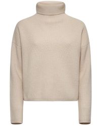 Max Mara - Ribbed turtleneck sweater - Lyst