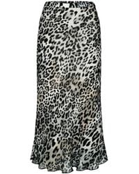 Riani - Midi Rok Met Leo Print - Lyst
