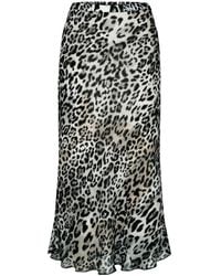 Riani - Midi-Rock Mit Leo-Print - Lyst