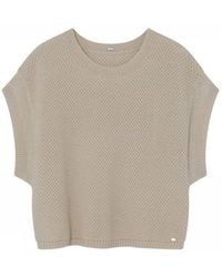 GUSTAV - Strickcape mit kurzen ärmeln - Lyst