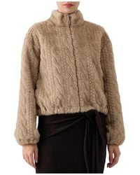 Ermanno Scervino - Jassen ,Bruin ,Polyester Giubbotto Eco - Lyst
