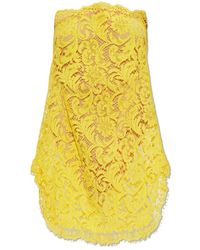 DSquared² - Kleedjes ,Geel ,Leer Sophie Lace Dress - Lyst