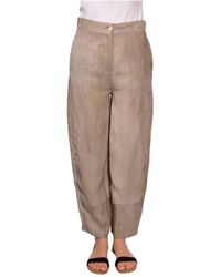 Gran Sasso - Pantalones holgados de lino - Lyst