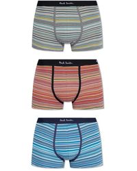 Paul Smith - Ondergoed ,Veelkleurig ,Katoen Boxers Drie-Pack - Lyst