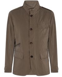 Moorer - Stijlvolle Techno Fabric Jas Met Zakken - Lyst