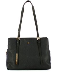 Borbonese - Schwarze taschen mit op-druck - Lyst