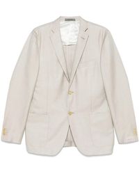 Corneliani - Jassen ,Wol Luxe Wol Zijde Linnen Jas - Lyst