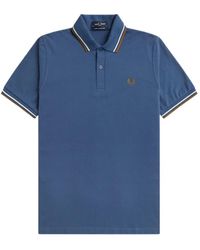 Fred Perry - Tops ,Blauw ,Katoen M12 Polo - Lyst